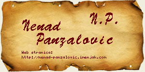 Nenad Panzalović vizit kartica